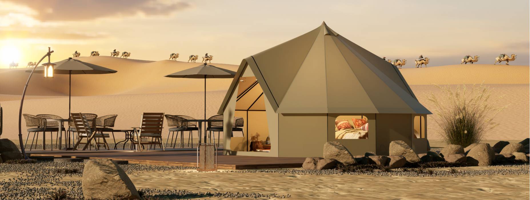 天水露营酒店帐篷产品